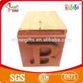 "B" letter wooden stamps with rubber